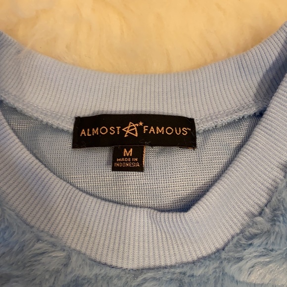 Almost Famous fluffy blue sweater - Picture 2 of 8
